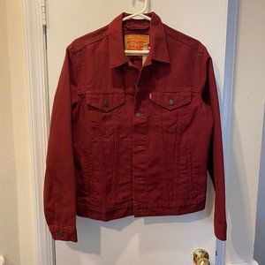 Men's Levi's Red Denim Jacket Size M